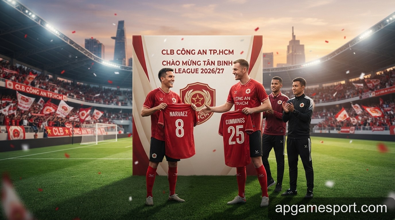 CLB Công an TP.HCM 'chơi lớn' trên thị trường chuyển nhượng trước thềm V.League 2026/27